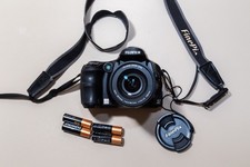 Fujifilm FinePix S6500fd 6,3 megapixel fotocamera digitale FUNZIONA + tappo obiettivo batterie