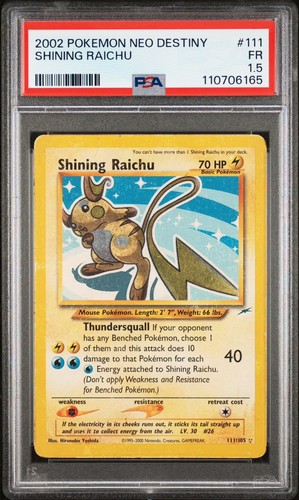 Shining raichu psa 2002 - shining,
