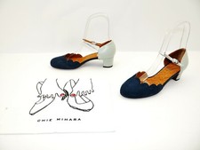 Chie Mihara UKUMA38 scarpe da donna ballerine décolleté sandali pelle blu argento 39