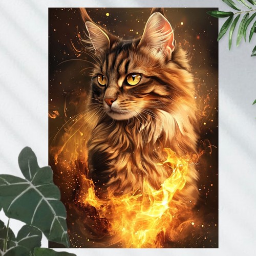 Poster maine coon gatto - maine, in