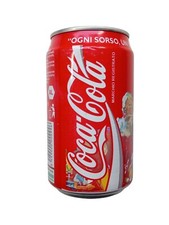 *HH* Lattina Vintage Coca Cola Babbo Natale Unicef Pubblicitaria Bottiglia New