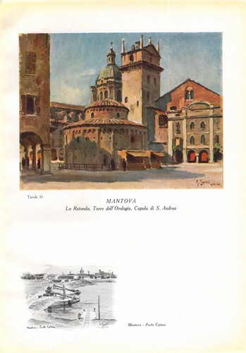 Stampa antica mantova rotonda - mantova,