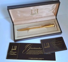Vintage Penna Dunhill Ballpoint Pen Gold Plated 