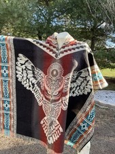 PONCHO IN LANA DI ALPACA FATTO