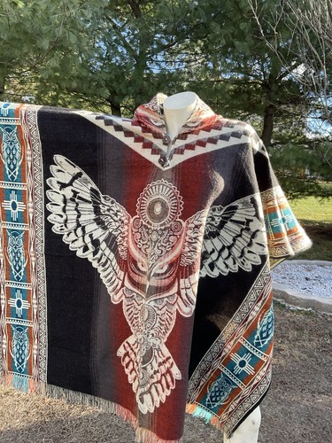 Poncho lana alpaca fatto - poncho, in