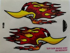 ADESIVI PER DECORAZIONI CASCO MOTO AUTO SCOOTER 11X4.2 CM