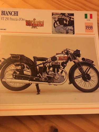 Bianchi vt250 freccia oro - bianchi, 1939