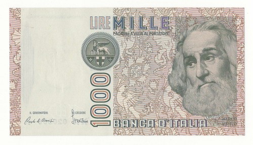 1000 lire marco - polo, serie