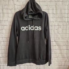 Felpa nera Adidas pullover con