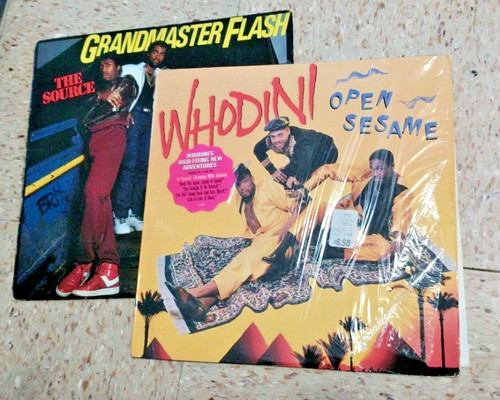Old school hip hop - hip, vinyl