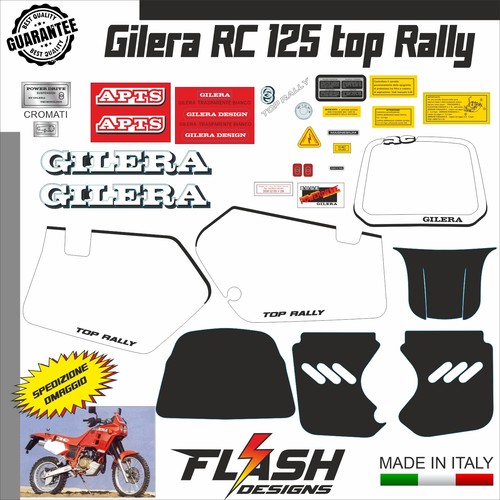 Gilera 125 top rally - rc, rossa
