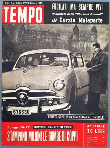 Tempo copertina fausto coppi - fausto,