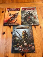 Warhammer fantasy libri re dei sepolcri - orchi e goblin - gloomspite - italiano