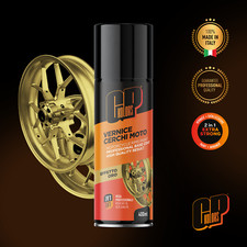 Vernice Cerchi Moto Spray EFFETTO ORO | Quick Drying & Scratch Proof