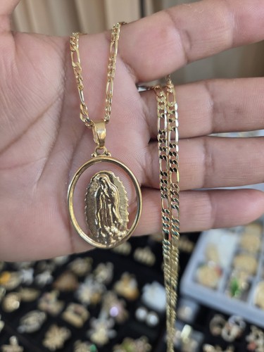 Virgen guadalupe con - con, cadena