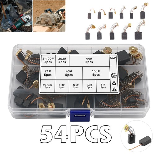 Set 54pz spazzole carbonio - set,