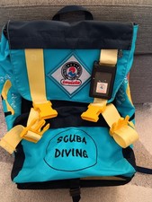 ZAINO INVICTA  SCUBA DIVING TURCHESE VINTAGE ANNI 80 90  2000 U592