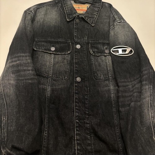 Diesel giacca jeans denim - diesel, nero