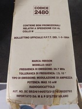 Gadget Mulino Bianco Barilla Radio Ricetrasmittenti. Anni 70