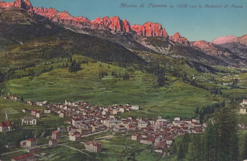 Cartolina moena fiemme m - moena,
