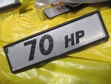 Autobianchi 112 III serie ABARTH - Logo 70 HP posteriore - Ricambio usato