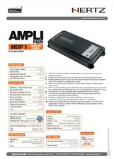 Amplificatore Classe D 2ohm Hertz Hdp1
