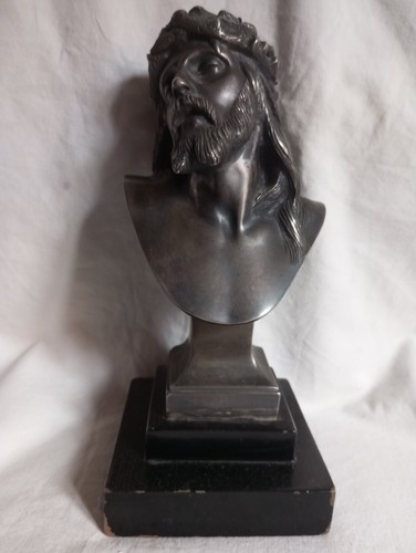 Scultura bronzo argentato - in,