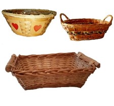 SET n. 3 CESTI  Vimini Cestino