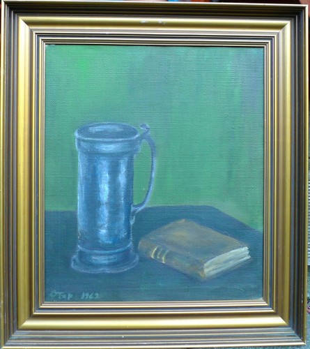 Dipinto olio natura morta - dipinto,