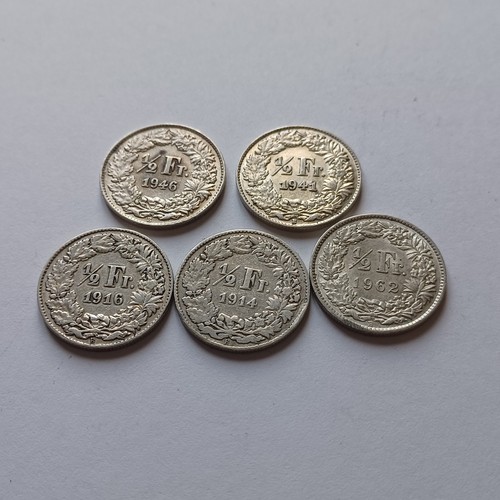 Silver coins svizzera 5 - coins, x