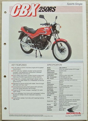 Honda cbx 250rs sport - honda,