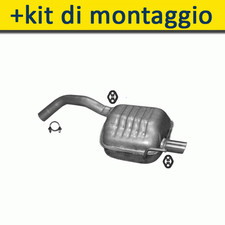 ALFA ROMEO 147 1.6 2.0 105/120/150HP 2000-2008 Silenziatore Marmitta Posteriore+