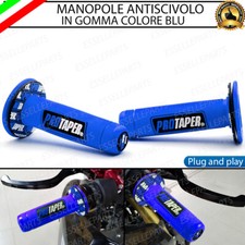 MANOPOLE MANUBRIO MOTO CROSS BLU GOMMA PER MOTO GUZZI V 35 1986-1992 FLORIDA