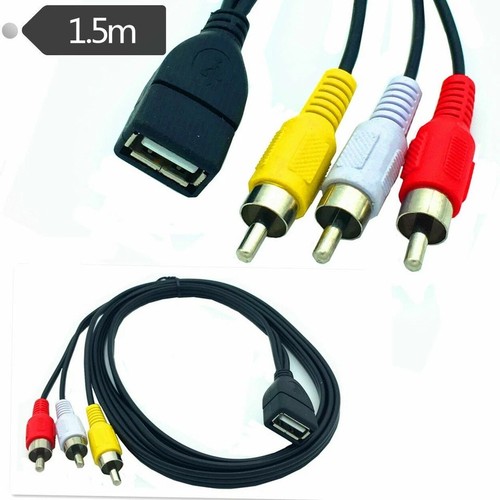 Cavo phono usb femmina a - cavo, av