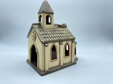 THUN, Casetta chiesa ,  porta candela, porta lume,ok per presepe. Altezza 18 cm.