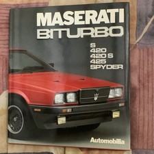 Raro Libro Sulla Maserati Biturbo S - 420 - 420 S - 425 - SPYDER   Libro Nuovo