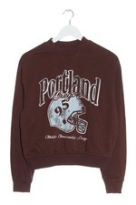 H&M Felpa Donna Tuta da ginnastica Taglia IT 40 marrone-bianco stile casual