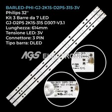 KIT 3 BARRE STRIP LED TV