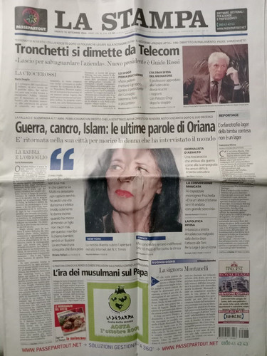 Inedito oriana fallaci italian - oriana,