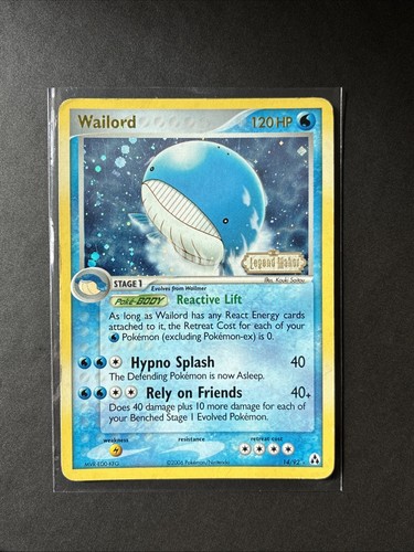 Pokémon tcg wailord legend - tcg,