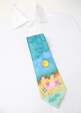 Cravatta MEIER SEIDE Da Uomo Taglia Unica Dipinta Multicolore Punta In Seta Pura