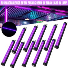 1-20PZ Barra Luminosa Nera UV 24 LED Palco Luce Nera Festa DJ Club Lampada Ultravioletta