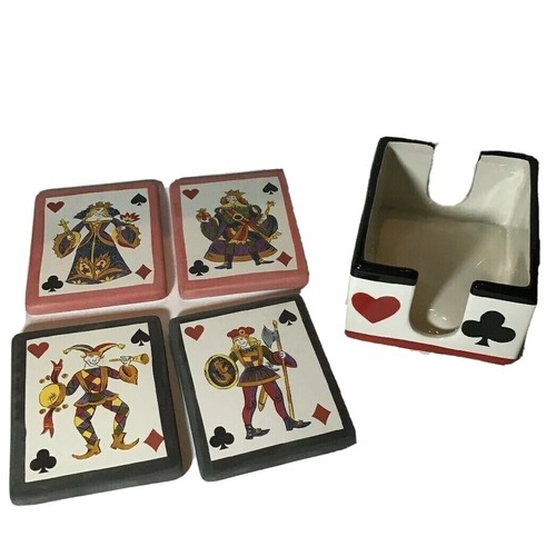 Set sottobicchieri ceramica