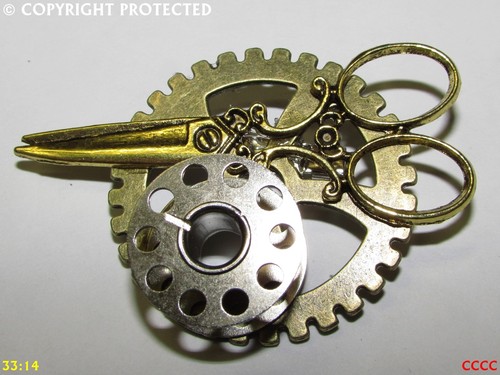 Steampunk distintivo spilla - distintivo,