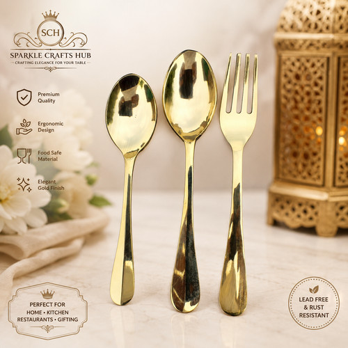 Set posate ottone massiccio - in,