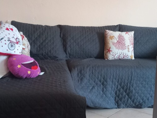 Divano letto con penisola - letto,