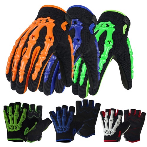 Guanti osso scheletro biker - osso,