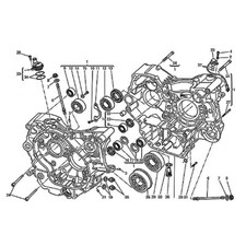 DUCATI 796 HYPERMOTARD 2009-2012 Kit n°2 viti brugola inox carter motore