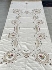 Tovaglia da tavola 12 persone Punto Croce con Tovaglioli