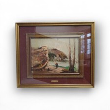 Quadro paesaggio con figure - quadro,